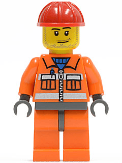 LEGO Construction Worker (cty0397) Town / City Minifigure