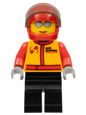 LEGO Stunt Pilot Airborne Spoilers (cty0423) Town / City Minifigure