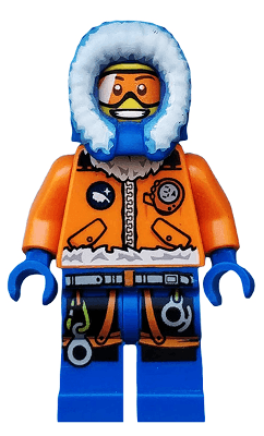 LEGO Arctic Explorer Male with Orange Goggles (cty0492) minifigure