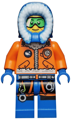 LEGO Arctic Explorer Male with Green Goggles (cty0493) minifigure