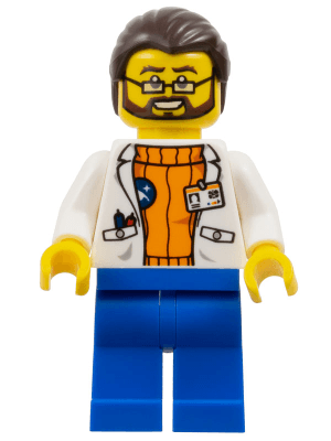 Arctic Scientist - Dark Brown Hair, Beard
