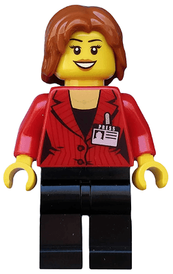 LEGO Press Woman / Reporter (cty0510) minifigure