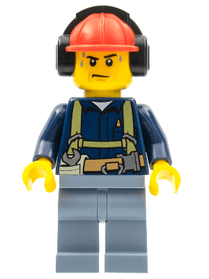 LEGO Construction Worker (cty0541) Town / City Minifigure