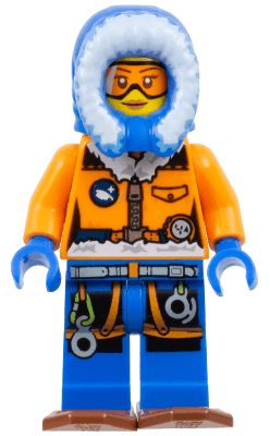 LEGO Arctic Explorer Female with Snowshoes (cty0554) minifigure