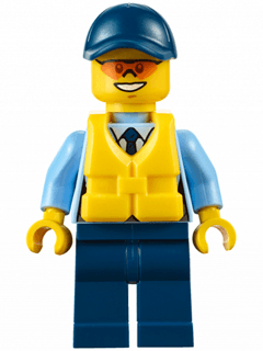 Police - City Officer, Life Jacket, Orange Sunglasses