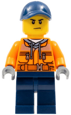 LEGO Construction Worker (cty0641) Town / City Minifigure
