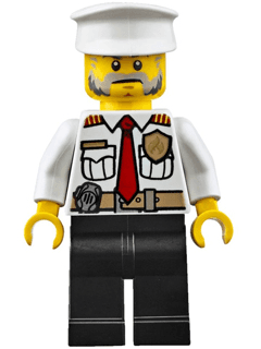 LEGO Fire Boat Captain (cty0647) Town / City Minifigure