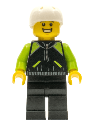 Cyclist - Lime and Black Jacket