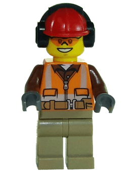 LEGO Construction Worker (cty0699) Town / City Minifigure