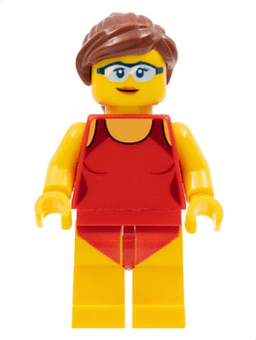LEGO Beachgoer (cty0759) minifigure