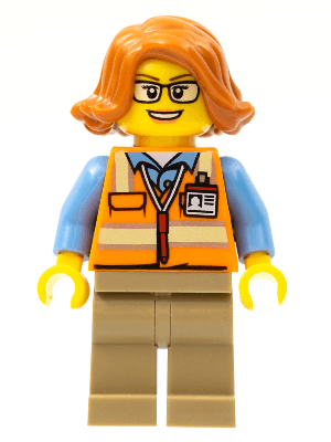 LEGO Cargo Office Worker (cty0801) Town / City Minifigure
