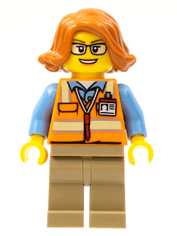 LEGO Cargo Office Worker (cty0801) minifigure