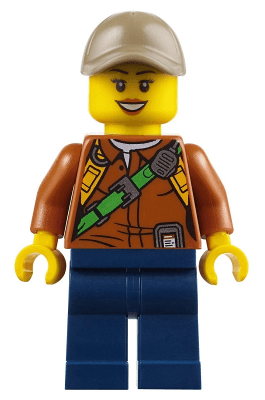 LEGO City Jungle Explorer Female (cty0804) Town / City Minifigure