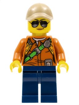 LEGO City Jungle Explorer Female (cty0808) minifigure