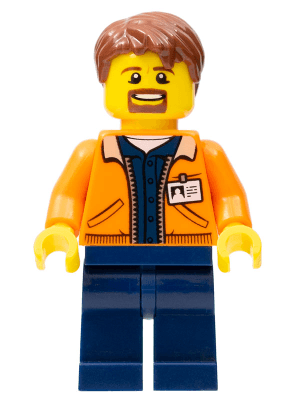 Miner - Equipment Operator with Beard, Reddish Brown Hair