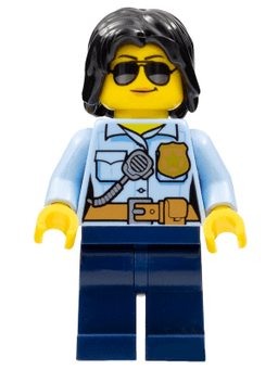 LEGO Police Officer Female Sunglasses (cty0936) minifigure