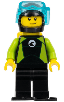 LEGO Diver (cty0958) Town / City Minifigure