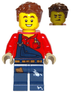 LEGO Harl Hubbs without Utility Belt (cty1095) Town / City Minifigure