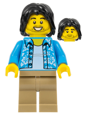 Tourist / Surfer - Dark Azure Hawaiian Shirt