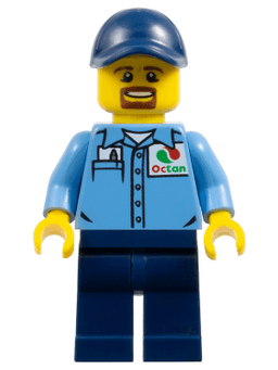 LEGO Gas Station Worker (cty1119) minifigure