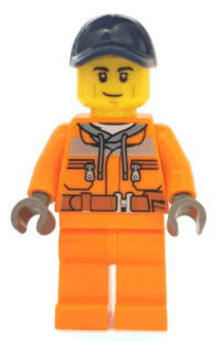 LEGO Street Sweeper Operator (cty1140) Town / City Minifigure