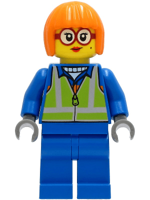 Shirley Keeper - Blue Jacket, Safety Vest