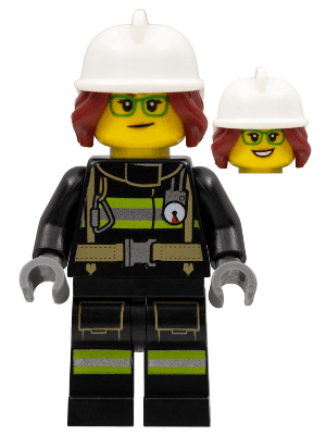 LEGO Fire Fighter Female (cty1254) Town / City Minifigure