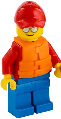 LEGO Beach Rescue with Life Preserver (cty1273) Town / City Minifigure
