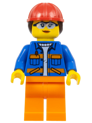 LEGO Construction Worker (cty1402) Town / City Minifigure
