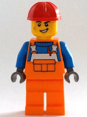 LEGO Construction Worker (cty1403) Town / City Minifigure