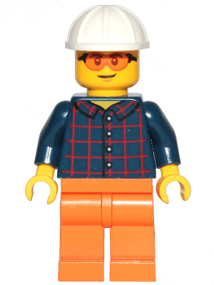 LEGO Construction Worker (cty1435) Town / City Minifigure