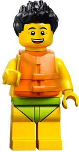 LEGO Sudsy Simon Tub Racer (cty1476) Town / City Minifigure