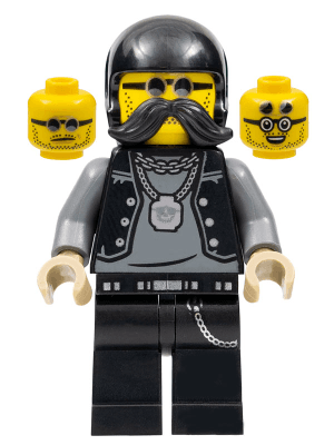 LEGO Lone Wolf Biker (cty1485) Town / City Minifigure