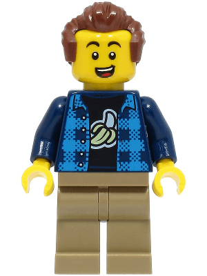 Stuntz Spectator - Male, Dark Blue and Dark Azure Jacket, Dark Tan Legs, Reddish Brown Hair