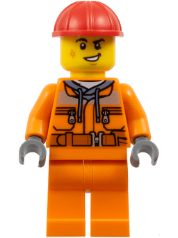 LEGO Construction Worker (cty1604) minifigure
