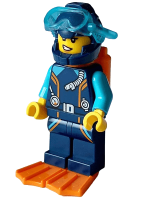 LEGO Arctic Explorer Diver (cty1640) Town / City Minifigure