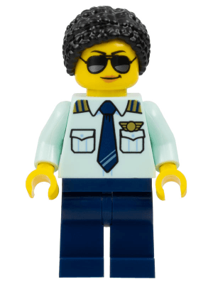 LEGO Passenger Plane Pilot (cty1678) Town / City Minifigure