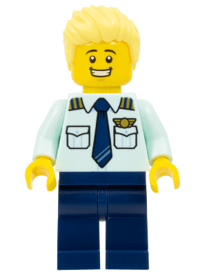LEGO Passenger Plane Pilot (cty1679) Town / City Minifigure