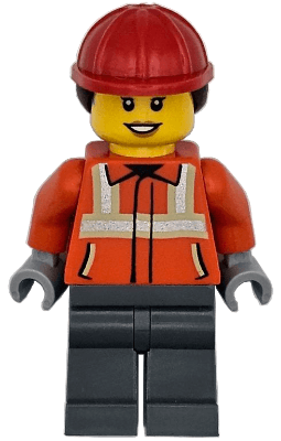 LEGO Construction Worker (cty1789) Town / City Minifigure