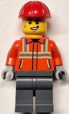 LEGO Construction Worker (cty1817) minifigure