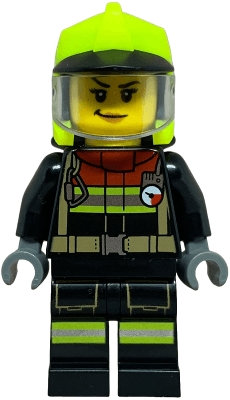 LEGO Fire Truck Soapbox Race Car Driver (Firefighter) (cty1843) minifigure