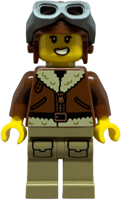 LEGO Airplane Soapbox Race Car Driver (Pilot) (cty1844) minifigure