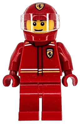 LEGO Formula 1 Driver Ferrari (cty1863) minifigure