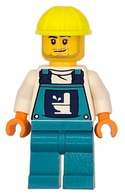 LEGO Toilet Soapbox Race Car Driver (Plumber) (cty1869) minifigure