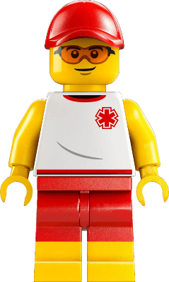 LEGO Beach Lifeguard (cty1874) Town / City Minifigure