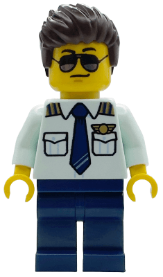 LEGO Air Ambulance Pilot (cty1918) Town / City Minifigure