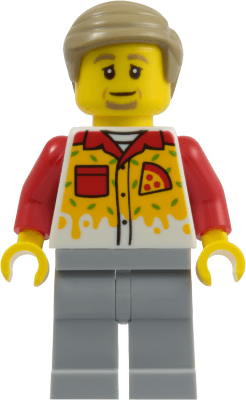 LEGO Pizza Delivery Driver (cty2018) Town / City Minifigure