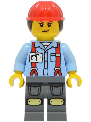 LEGO Construction Worker (cty2045) Town / City Minifigure