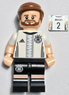 LEGO Shkodran Mustafi Deutscher Fussball-Bund / DFB (Minifigure Only without Stan (dfb006) Collectible Minifigures Minifigure