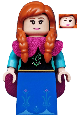 LEGO Anna Disney Series 2 (Minifigure Only without Stand and Accessories) (dis033) Collectible Minifigures Minifigure